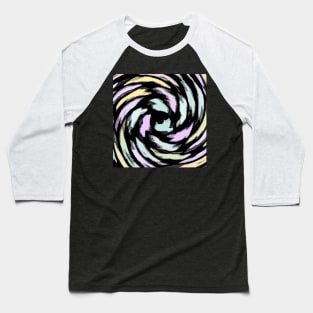 Swirl Of Pastel Hearts Pattern Baseball T-Shirt